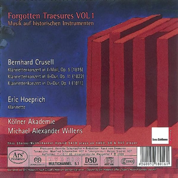Bernhard Crusell: Clarinet concertos