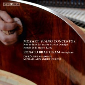 W.A.MOZART: PIANO CONCERTOS  Nos 15 in B flat major & 16 in D major, Rondo in D major