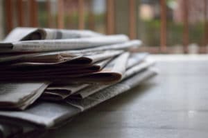 Stacked Newspapers