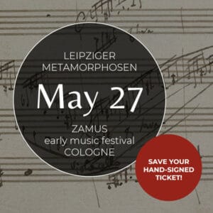 Hand-signed ticket for Zamus Festival Cologne