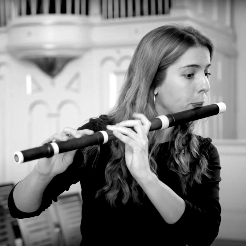 Sophia Aretz, flutist at Kölner Akademie